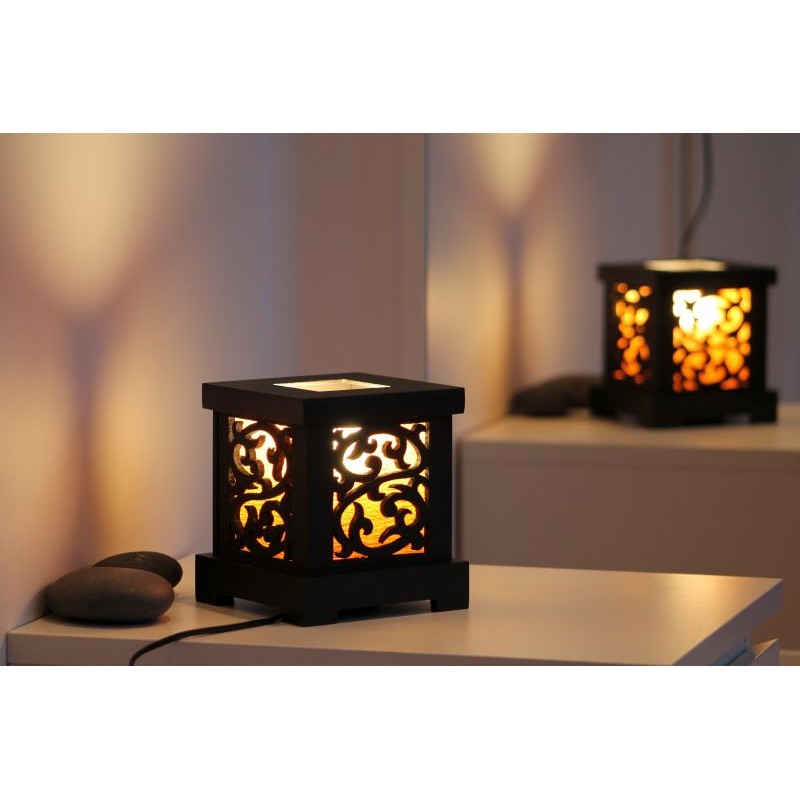 Thailand square lamp orange 16 cm high