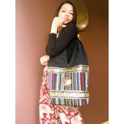 Schultertasche Tasche im Boho-Stil aus Thailand - TASCHE118