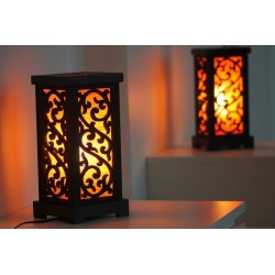 2. Wahl: Lampe aus Thailand einfacher Aufbau, Orange - LICHT208