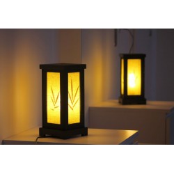 2. Wahl: Lampe aus Thailand einfacher Aufbau, Gelb - LICHT209
