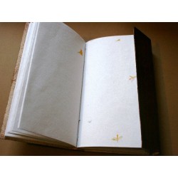 Leather diary with elephant motif 23x14 cm