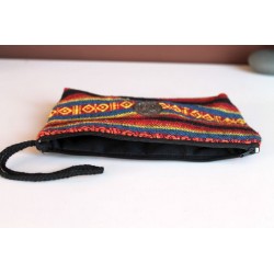 Pouch pouch made of fabric with elephant - BÖRSE804