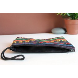 Pouch pouch made of fabric with elephant - BÖRSE800