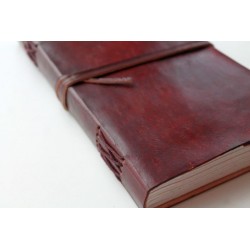 Notebook smooth leather 23x14 cm