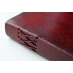 Notizbuch glattes Leder 23x14 cm