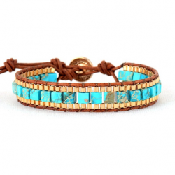 Elegant minimalist jasper bracelet