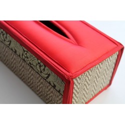 Tissue Box / Tücher Box / Kosmetiktücherbox im Thai-Stil Elefantenmuster - Tissue002
