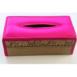 Tissue Box / Tücher Box / Kosmetiktücherbox im Thai-Stil Elefantenmuster - Tissue006