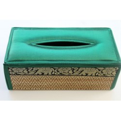 Tissue Box / Tücher Box / Kosmetiktücherbox im Thai-Stil Elefantenmuster - Tissue011