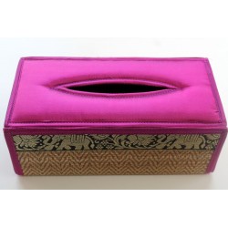 Tissue Box / Tücher Box / Kosmetiktücherbox im Thai-Stil Elefantenmuster - Tissue021