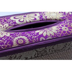 Tissue Box / Tücher Box / Kosmetiktücherbox im Thai-Stil Elefantenmuster - Tissue024