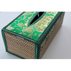 Tissue Box / Tücher Box / Kosmetiktücherbox im Thai-Stil Elefantenmuster - Tissue025