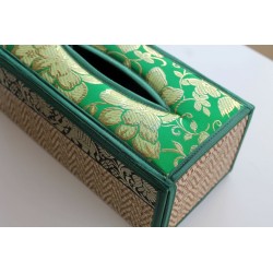 Tissue Box / Tücher Box / Kosmetiktücherbox im Thai-Stil Elefantenmuster - Tissue025