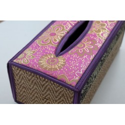 Tissue Box / Tücher Box / Kosmetiktücherbox im Thai-Stil Elefantenmuster - Tissue028