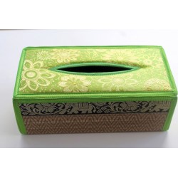 Tissue Box / Tücher Box / Kosmetiktücherbox im Thai-Stil Elefantenmuster - Tissue030