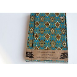 Diary notebook fabric Thailand with elephant 19x14 cm- THAI103