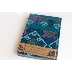 Diary notebook fabric Thailand with elephant 19x14 cm- THAI105