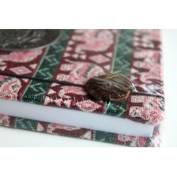 Diary notebook fabric Thailand with elephant 19x14 cm- THAI118