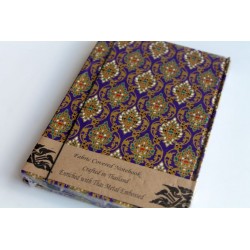 Diary notebook fabric Thailand with elephant 19x14 cm- THAI122