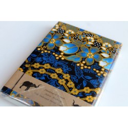 Tagebuch Notizbuch Stoff Thailand mit Elefant 19x14 cm- THAI190