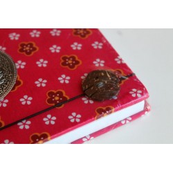B-Ware: Diary notebook fabric Thailand with elephant 19x14 cm- THAI193