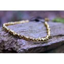 copy of Lucky bracelet made of octagon pearls gold
