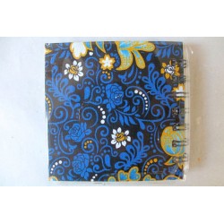 Notebook fabric Thailand with elephant spiral binding 11x11 cm - THAI-S-039
