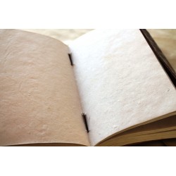 Notizbuch mit Echtledereinband 23x14 cm