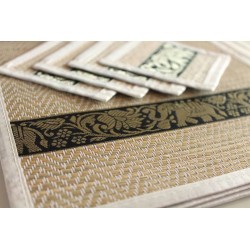 4 place mat including coaster white