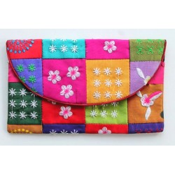 Purse pouch with embroidery - BÖRSE421