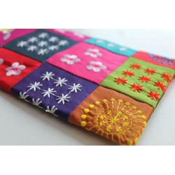 Purse pouch with embroidery - BÖRSE421