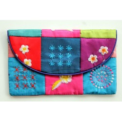 Purse pouch with embroidery - BÖRSE428
