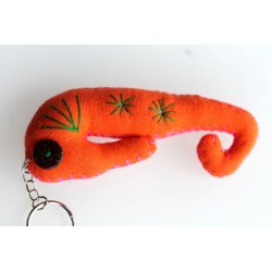 Keychain / charm seahorse orange