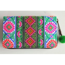 copy of Purse Wallet Purse medium-sized with Hmong fabric