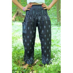 Haremshose Yogahose Hippiehose Schwarz Größe S / M - HOSE051