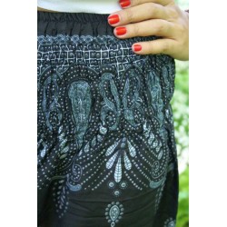 Haremshose Yogahose Hippiehose Schwarz Größe S / M - HOSE051