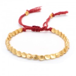 Tibetan bracelet brass beads Buddhism happiness bracelet