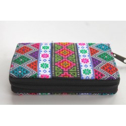 Purse Wallet Purse big with Hmong fabric