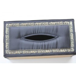 Tissue Box / Tücher Box / Kosmetiktücherbox im Thai-Stil Schwarz- Tissue034