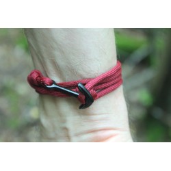 Ankerarmband Armband mit Anker Rot