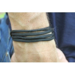 Ankerarmband Armband mit Anker Schwarz