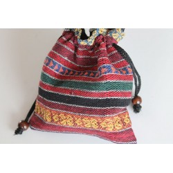 Sack pouch made of fabric Hmong / Hill Tribe