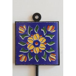 copy of Wall hook Kitchen hook with hand-painted tile