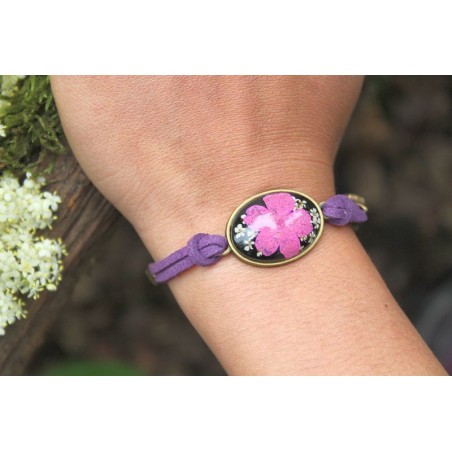 Blumenarmband Armband mit getrockneter Blume