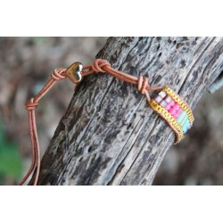 copy of Wrap bracelet three-ply rhodonite beads bracelet yoga meditation healing effect
