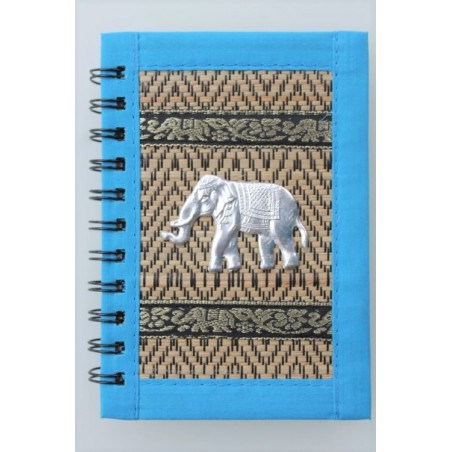Notizbuch Naturfaser Thailand Elefant liniert