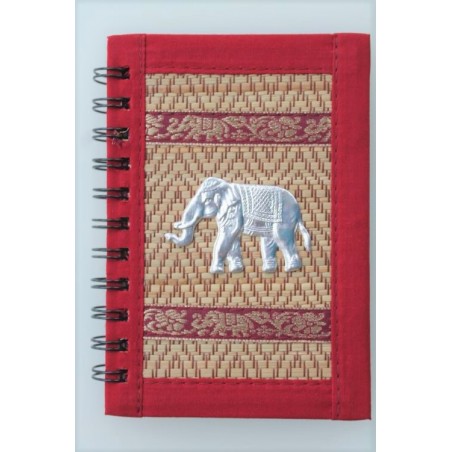 Notizbuch Naturfaser Thailand Elefant liniert