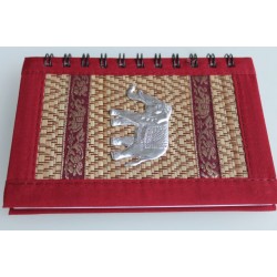 copy of Notebook natural fiber Thailand elephant spiral binding 15x11 cm