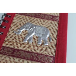 copy of Notebook natural fiber Thailand elephant spiral binding 15x11 cm