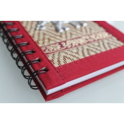 copy of Notebook natural fiber Thailand elephant spiral binding 15x11 cm